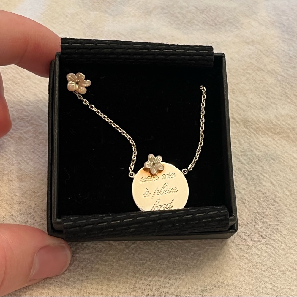 Silver Floral Parisian Necklace